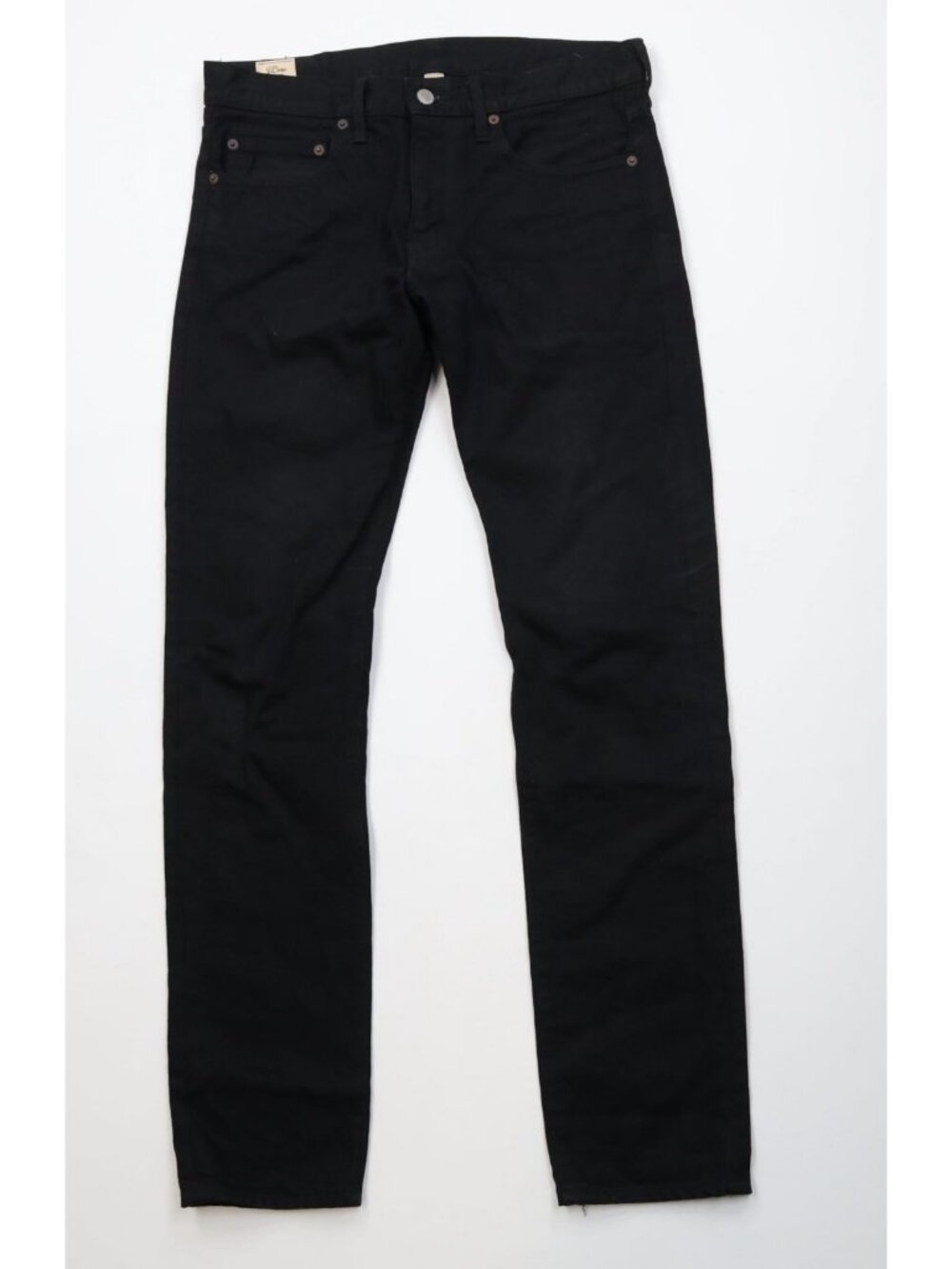 J Crew Kaihara Denim Japanese Mens 30x32 Slim Skinny Leg Denim Jeans Black